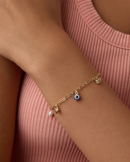 Connection Mini Charm Bracelet