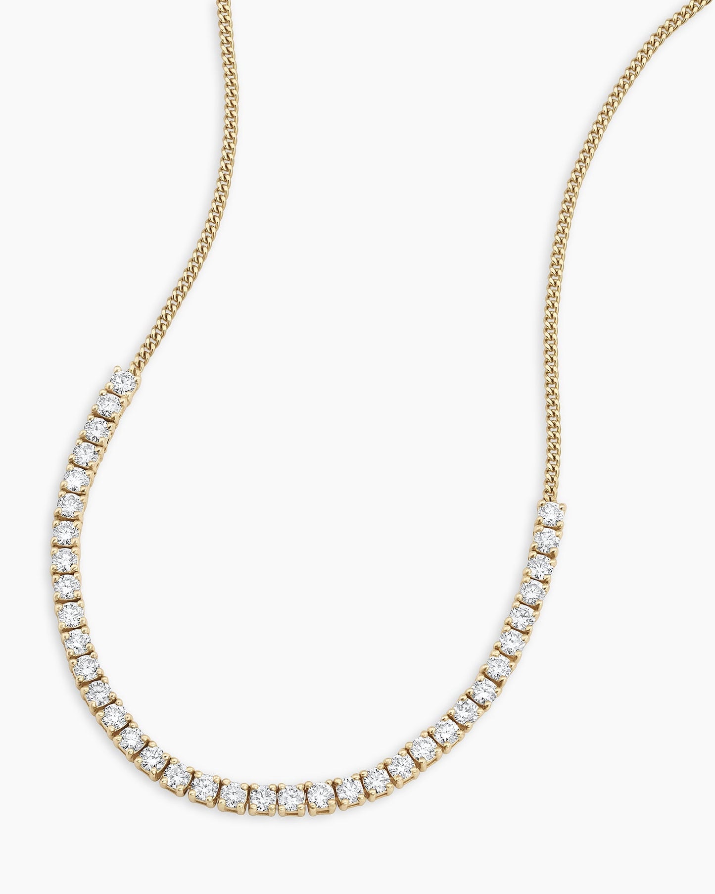 Diamond Melbourne Statement Row Necklace