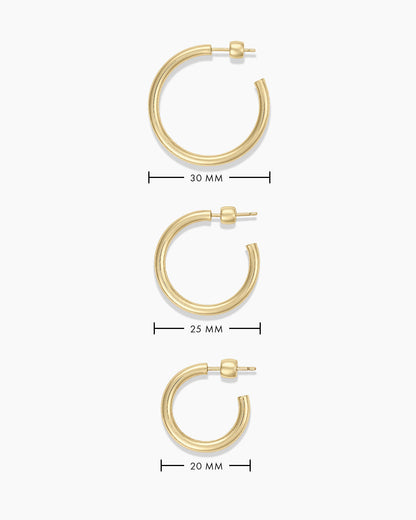 14k Gold Carter Single Hoop