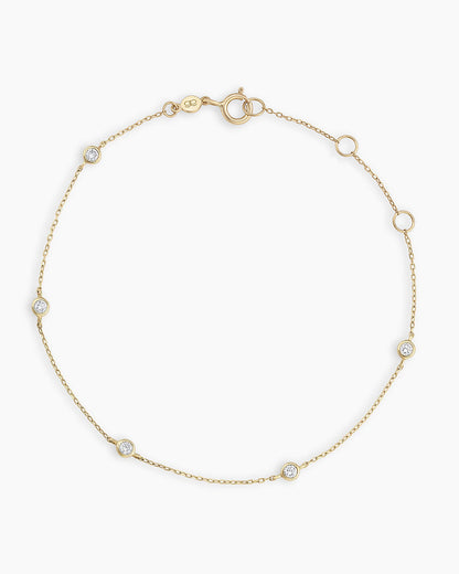 Classic Five Diamond Bracelet