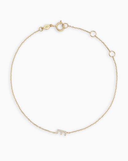 Diamond Pavé Alphabet Bracelet