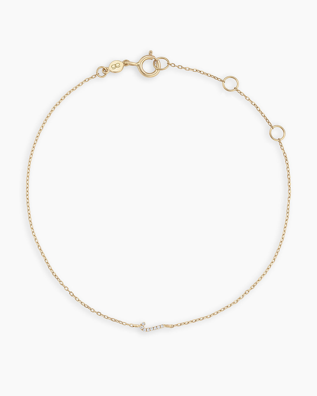 Diamond Pavé Alphabet Bracelet