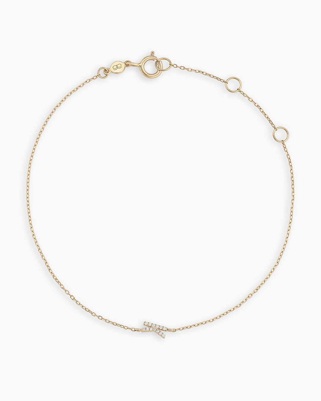 Diamond Pavé Alphabet Bracelet