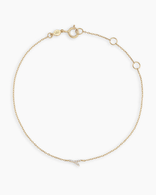 Diamond Pavé Alphabet Bracelet