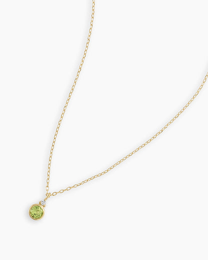 14k Gold Birthstone Necklace