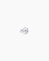 14k Solid White Gold