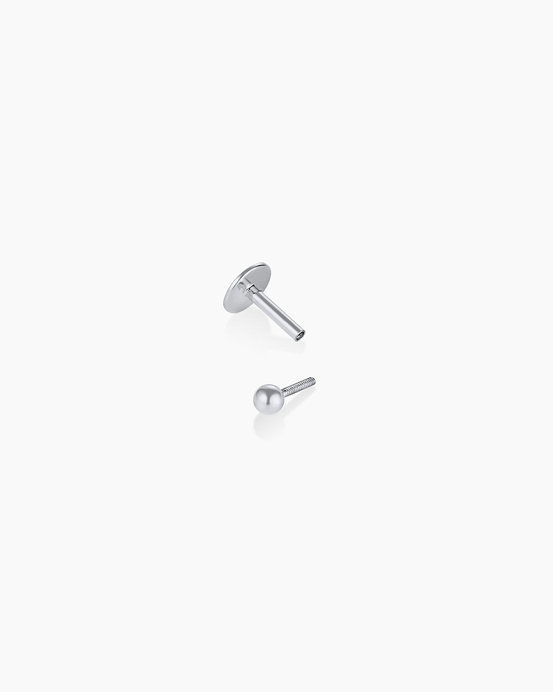 14k Gold Newport Flat Back Single Stud