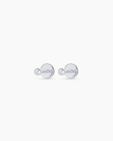 14k Solid White Gold