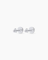 14k Solid White Gold