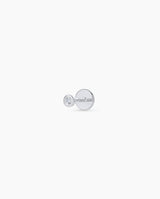 14k Solid White Gold