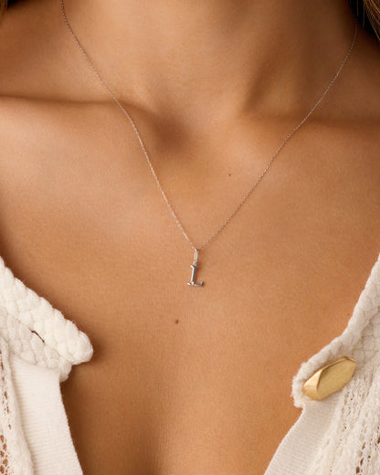 Diamond Vintage Alphabet Charm