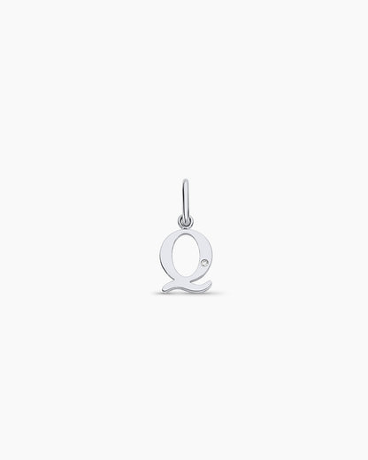 Diamond Vintage Alphabet Charm