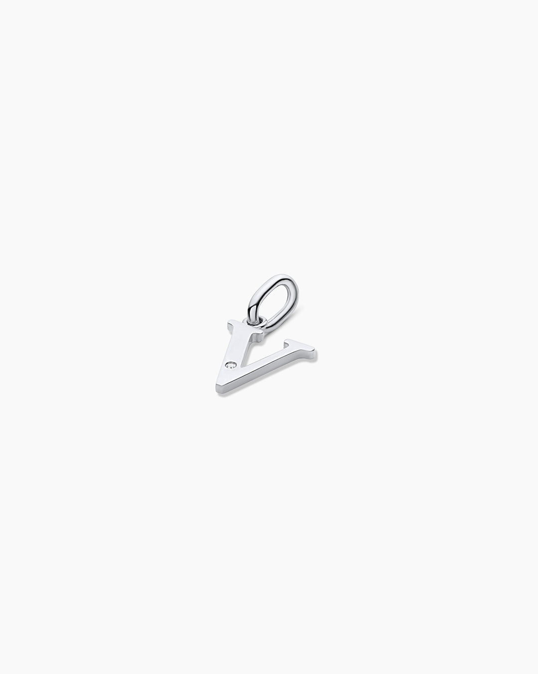 Diamond Vintage Alphabet Charm
