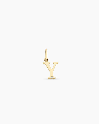 Diamond Vintage Alphabet Charm