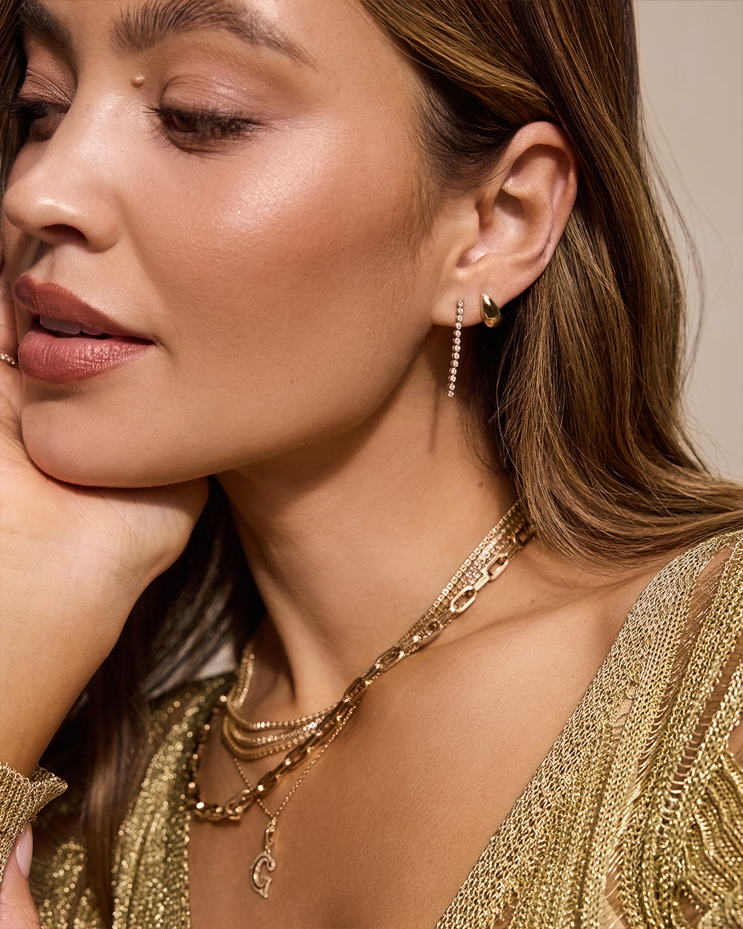 14k Gold Banks Studs