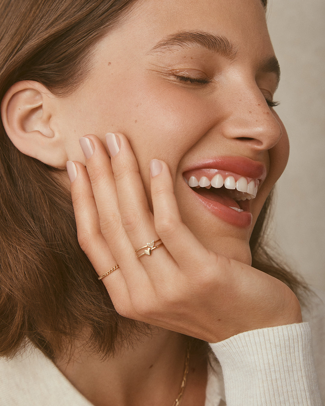 14k Gold Amour Ring