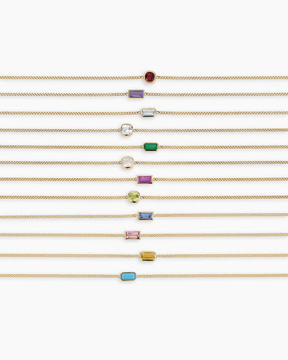 14k Gold Wilder Birthstone Bracelet