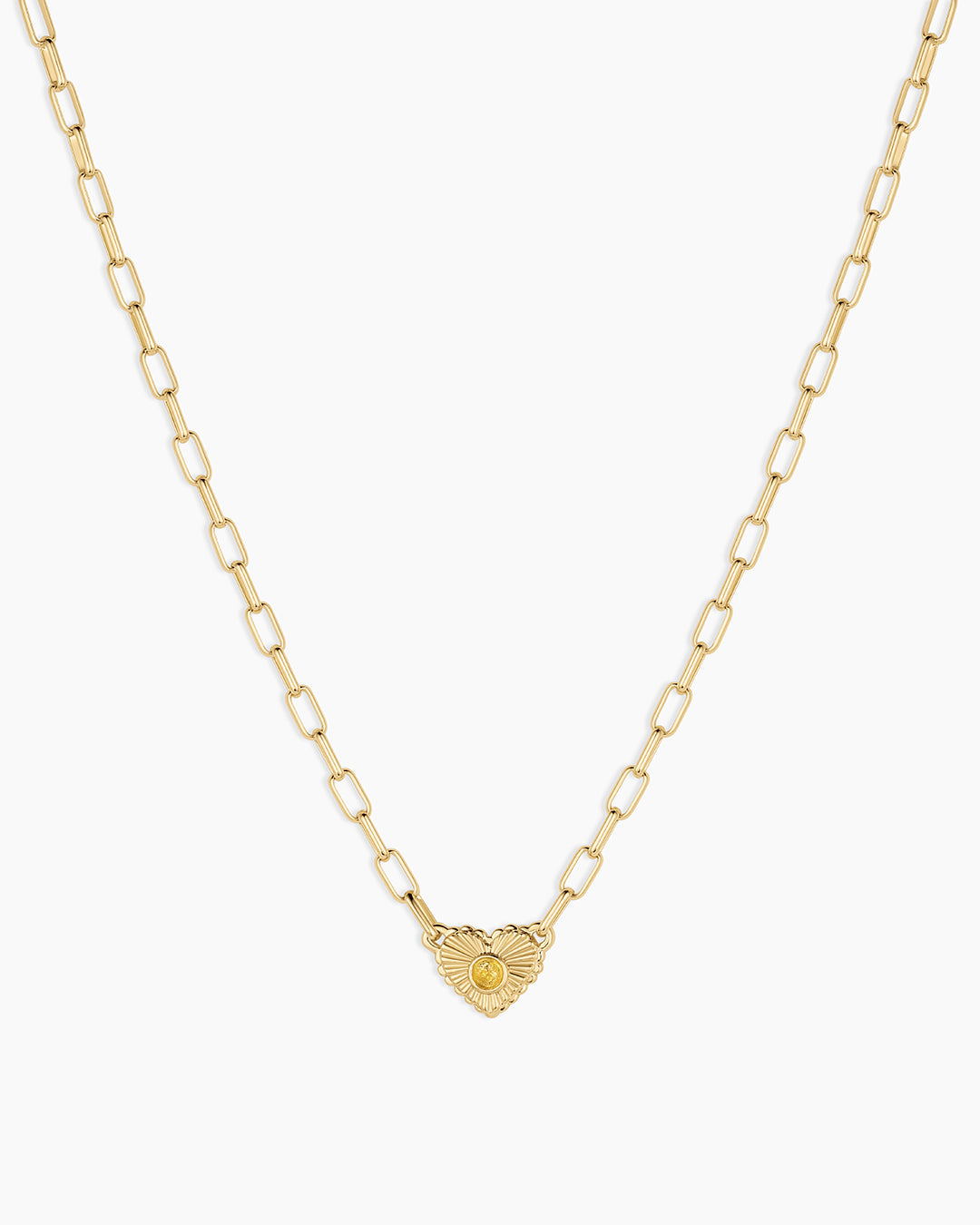 Birthstone Heart Necklace