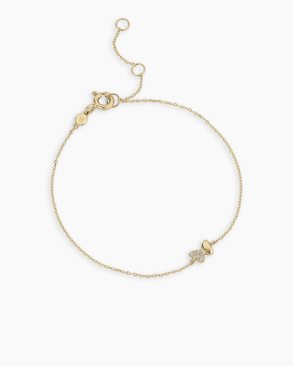 Diamond Bond Butterfly Bracelet