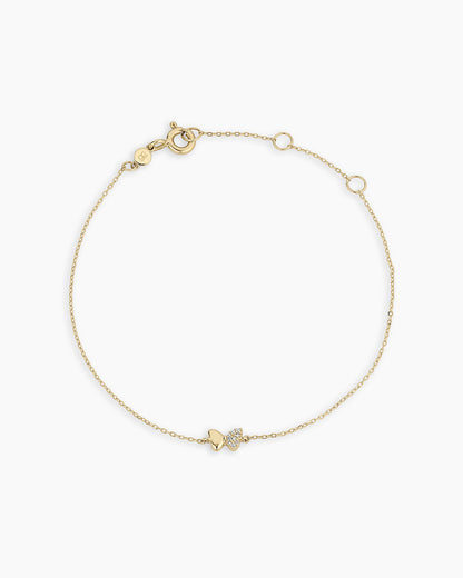 Diamond Bond Butterfly Bracelet