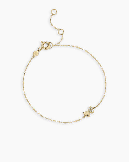 Diamond Bond Butterfly Bracelet