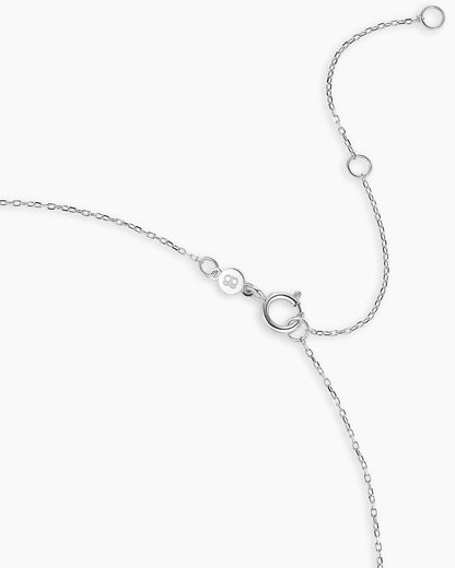 Diamond Vintage Alphabet Charm Necklace