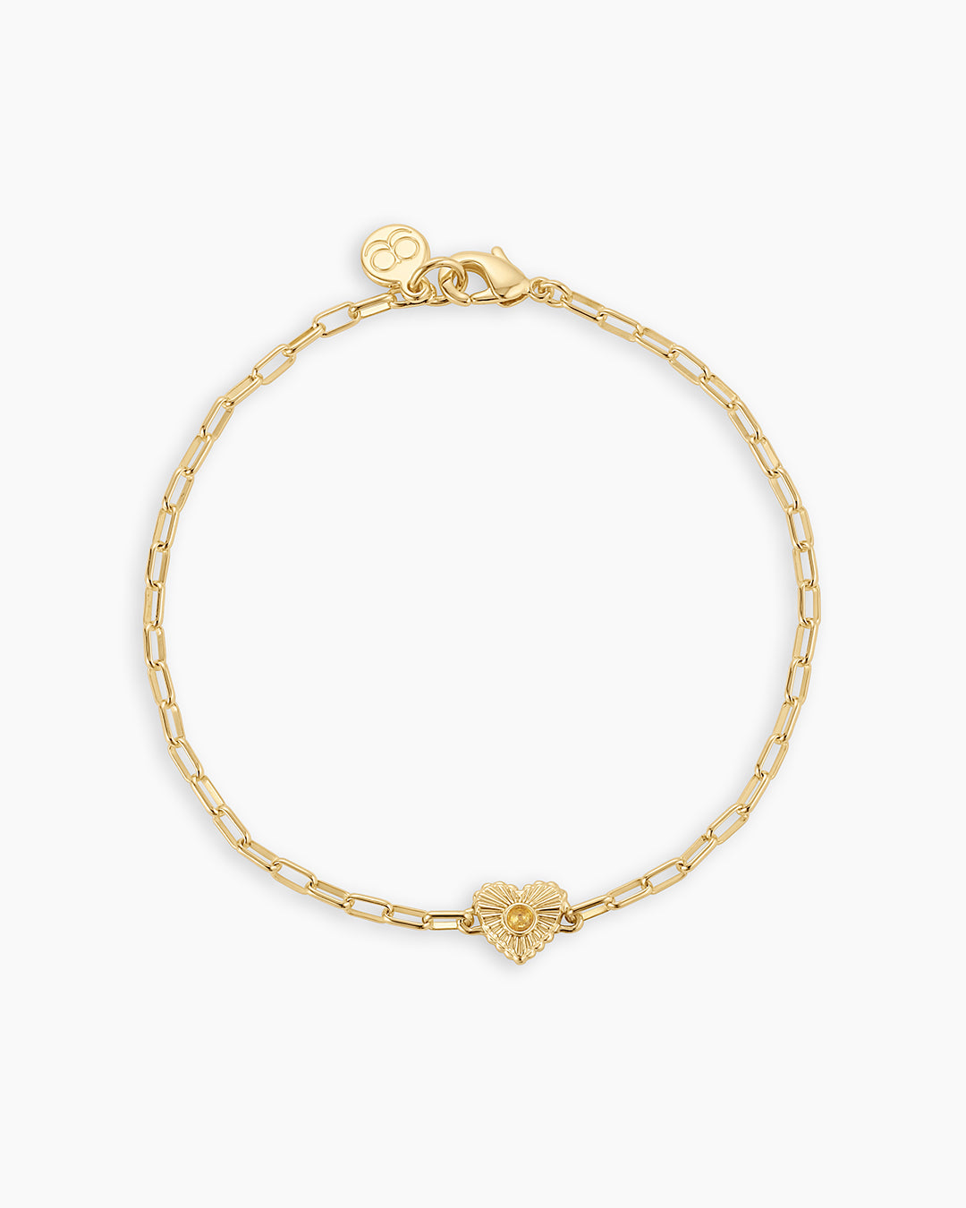 Birthstone Heart Bracelet