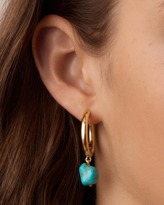 Turquoise Cove Hoops