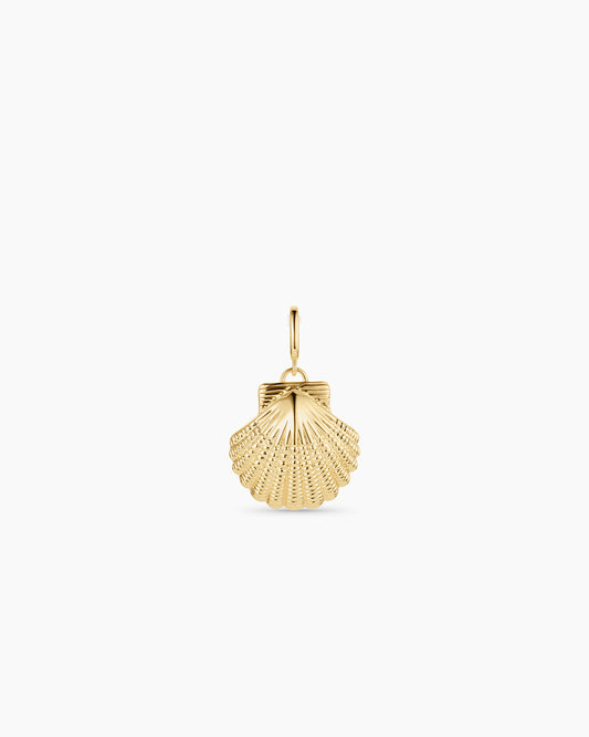 Gold Scallop Shell Parker Charm