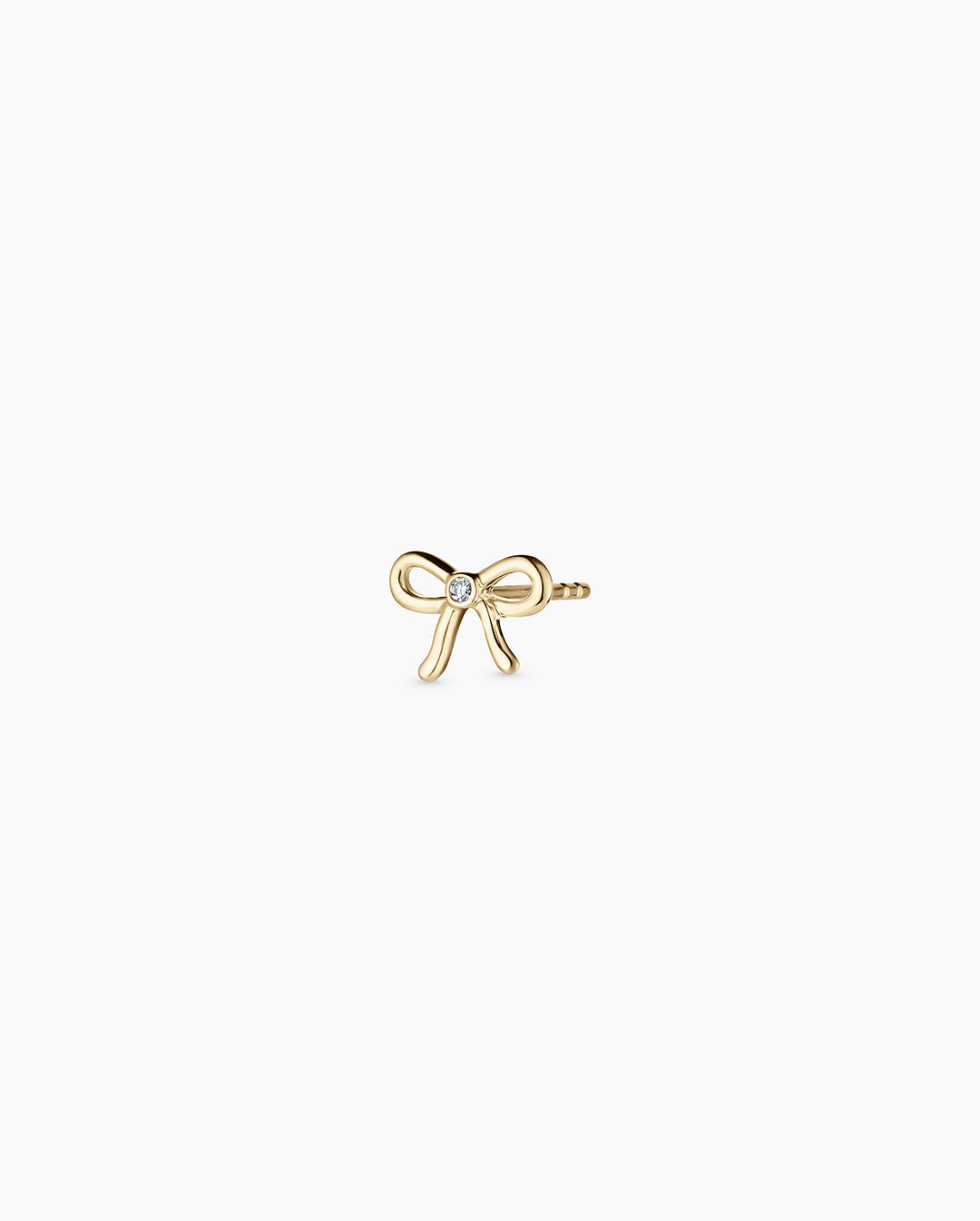 Diamond Put a Bow on it Single Stud