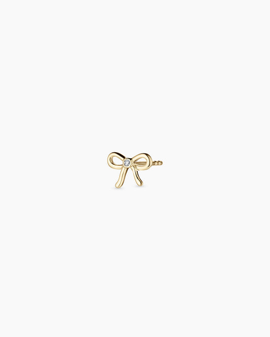 Diamond Put a Bow on it Single Stud