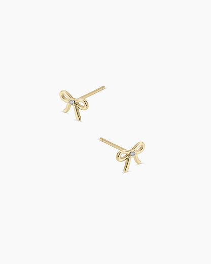 Diamond Put a Bow on it Studs