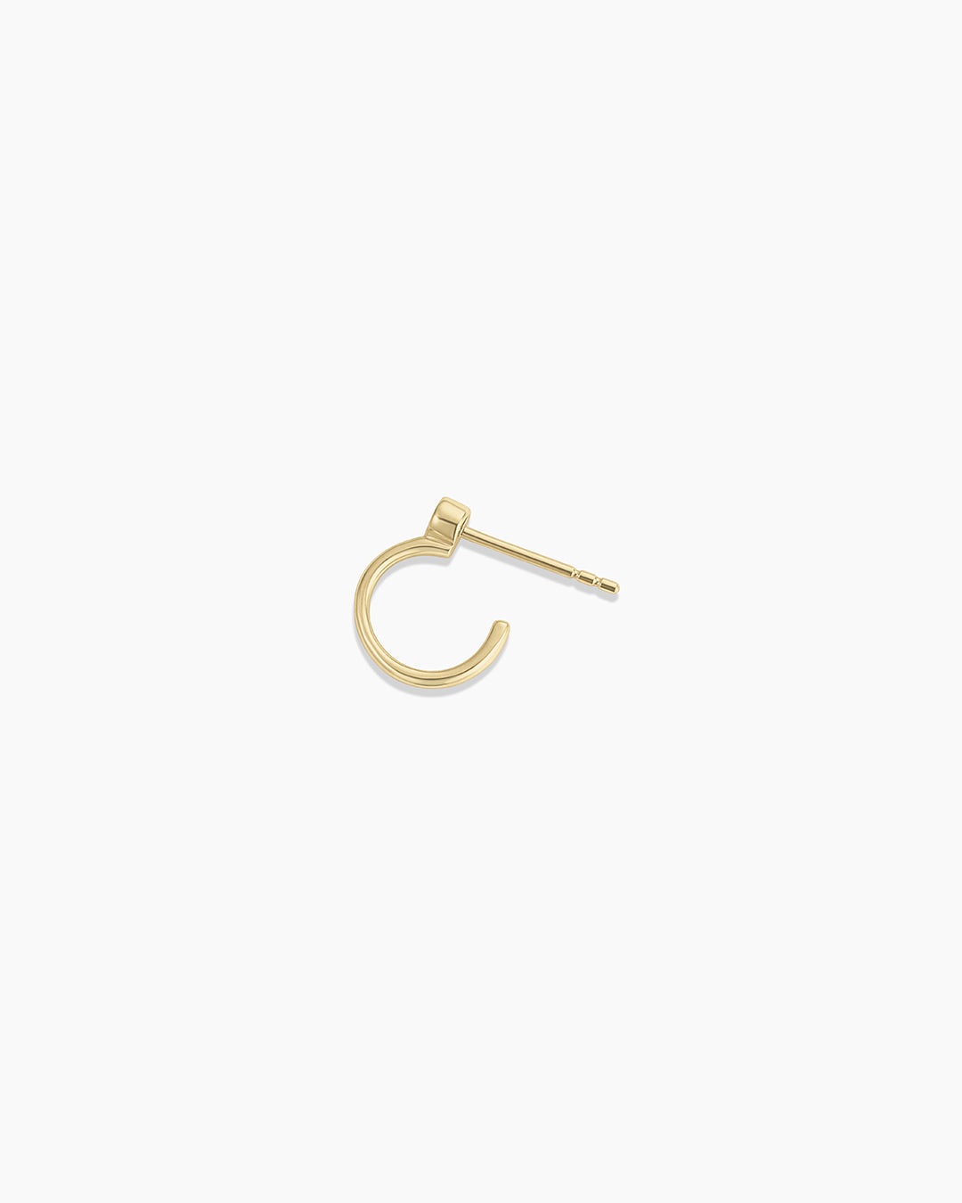 Lab Grown Diamond Circle Stud Single Huggie