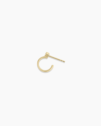 Lab Grown Diamond Circle Stud Single Huggie