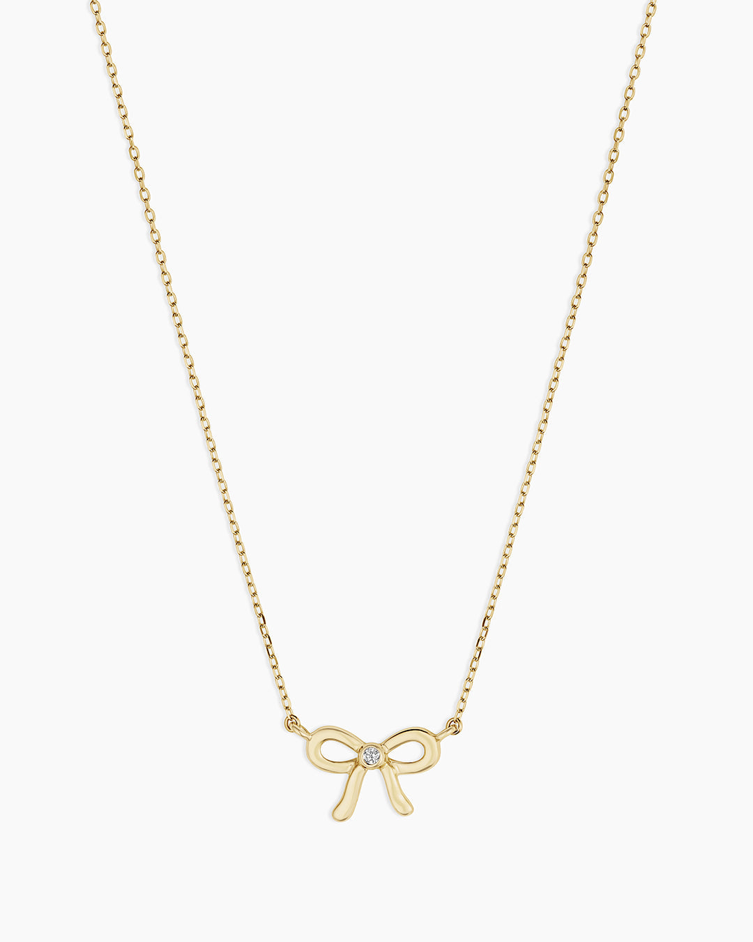 Diamond Put a Bow on it Necklace