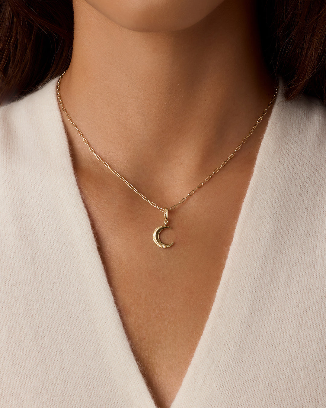 Crescent Parker Charm