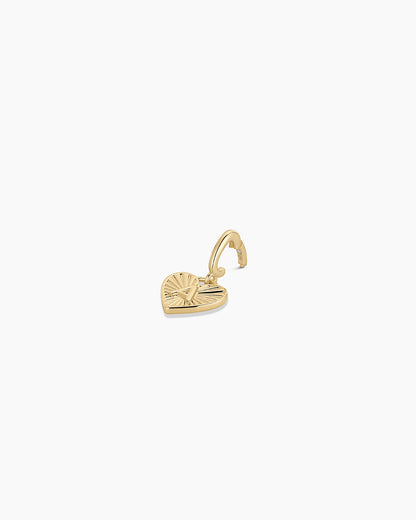 Vintage Heart Alphabet Parker Charm