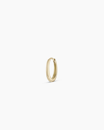 14k Gold Everyday Oval Single Huggie