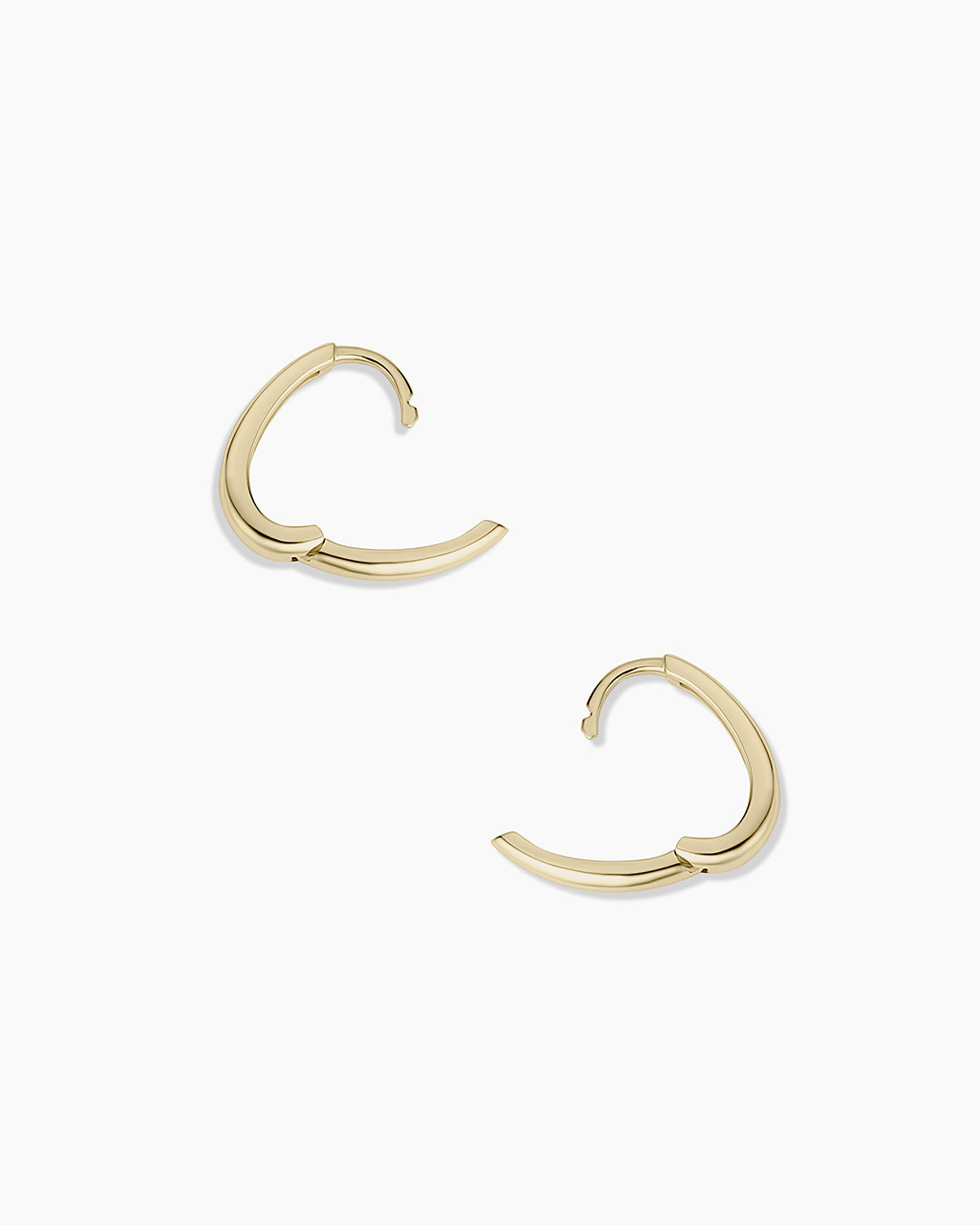14k Gold Everyday Oval Huggies