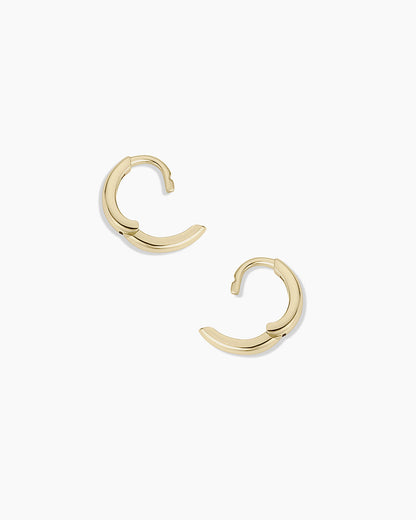 14k Gold Everyday Oval Huggies