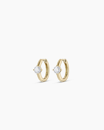 Lab Grown Diamond Solitaire Huggies