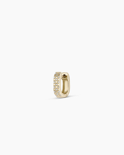 Diamond Checkered Mini Single Huggie