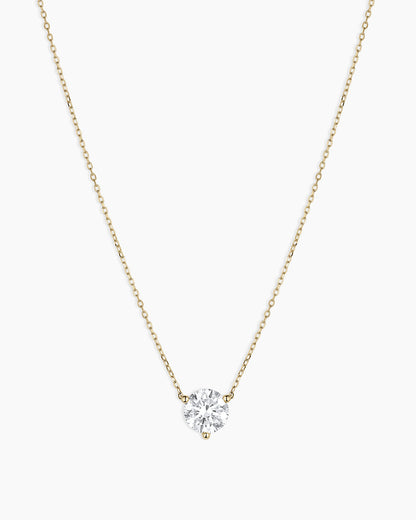 Lab Grown Diamond Solitaire Necklace
