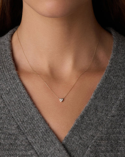 Lab Grown Diamond Heart Necklace