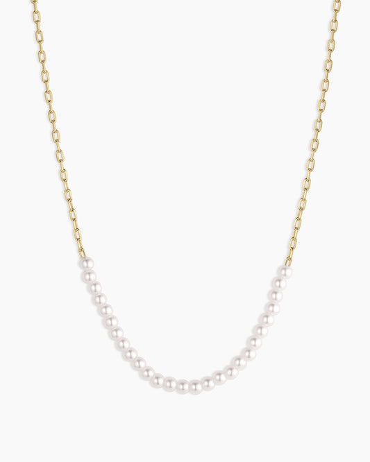 Finley Pearl Row Necklace