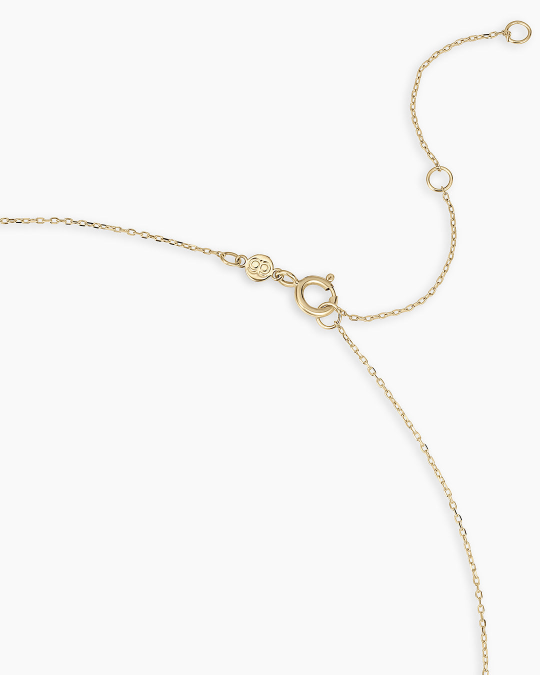 14K Gold Lou Halo Charm Necklace