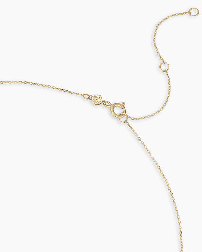 Classic Diamond Halo Charm Necklace