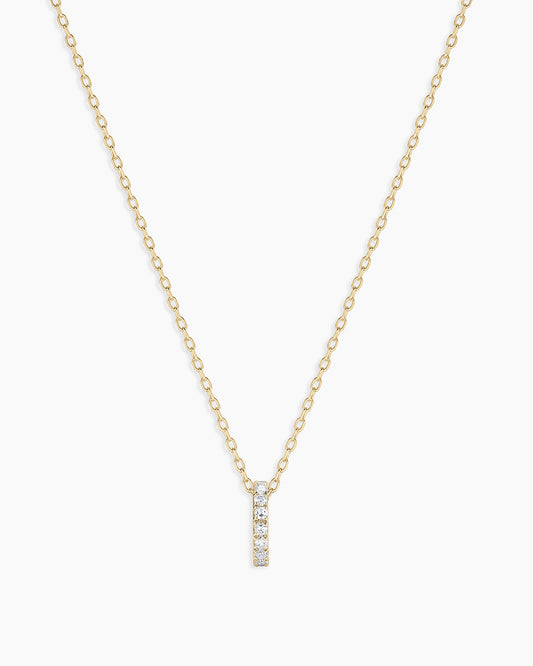 Diamond Pavé Halo Charm Necklace
