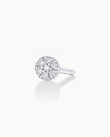 14k Solid White Gold