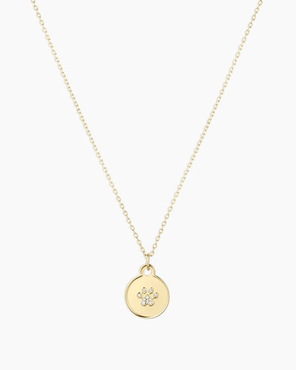 Diamond Paw Necklace